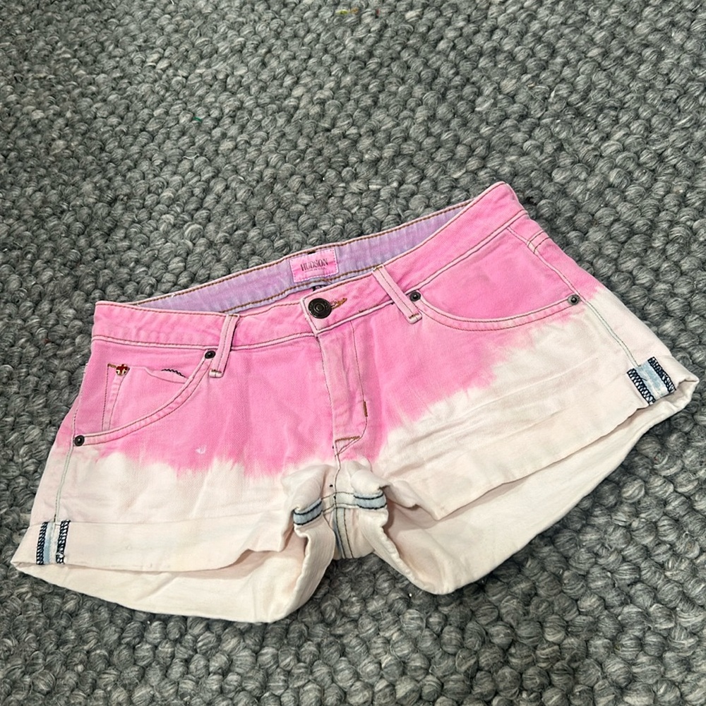 Hudson Hampton‎ Cuffed Short Short in Pink Gradient Size 25